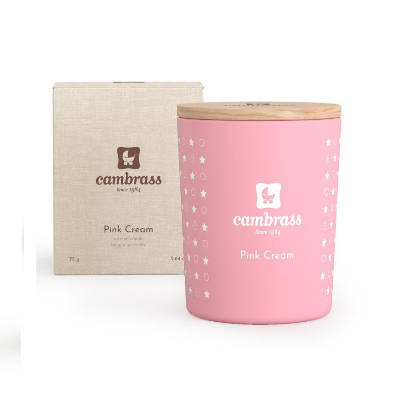 Cambrass VELA AROMÁTICA 10 cl STAR PINK CREAM 5.5x5.5x6.5 CM