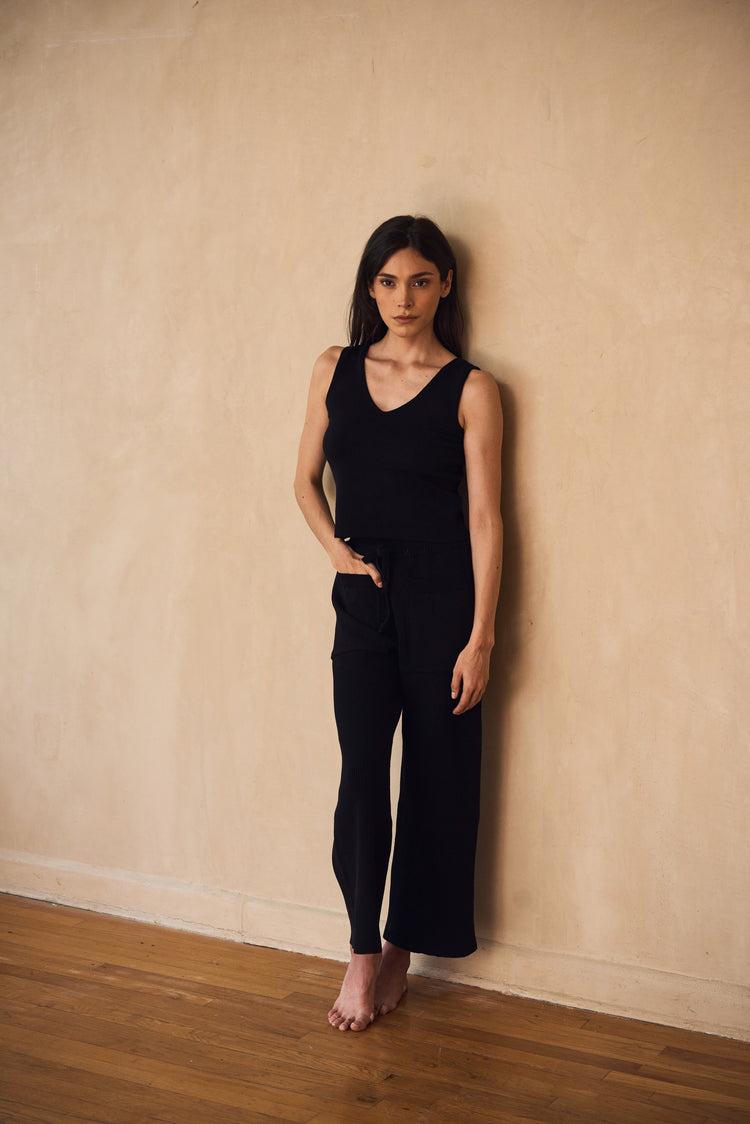 Camille Amsterdam Black Knitted Top