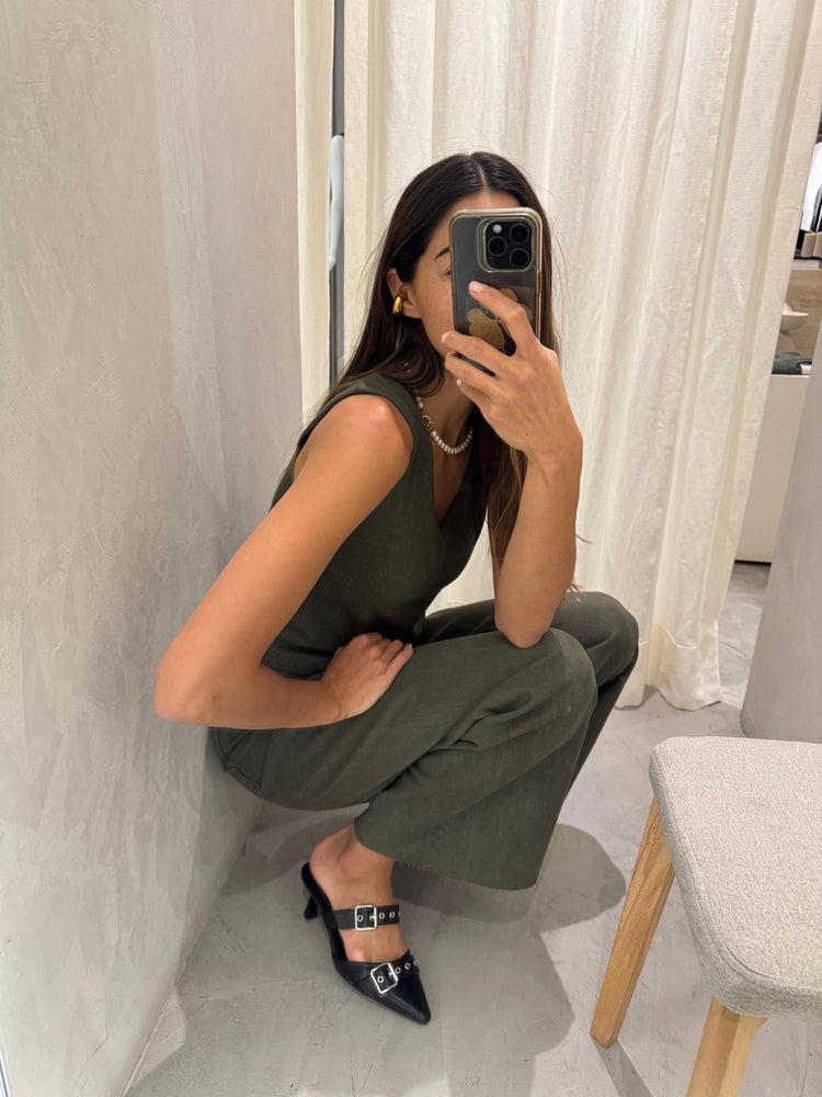 Camille Amsterdam Forest Knitted Top