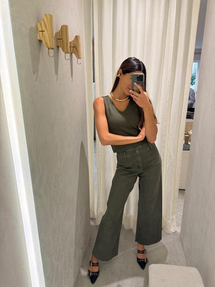 Camille Amsterdam Forest Knitted Top