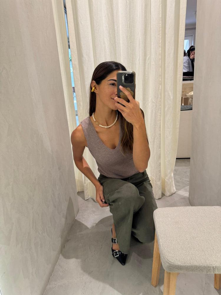 Camille Amsterdam Mocha Knitted Top