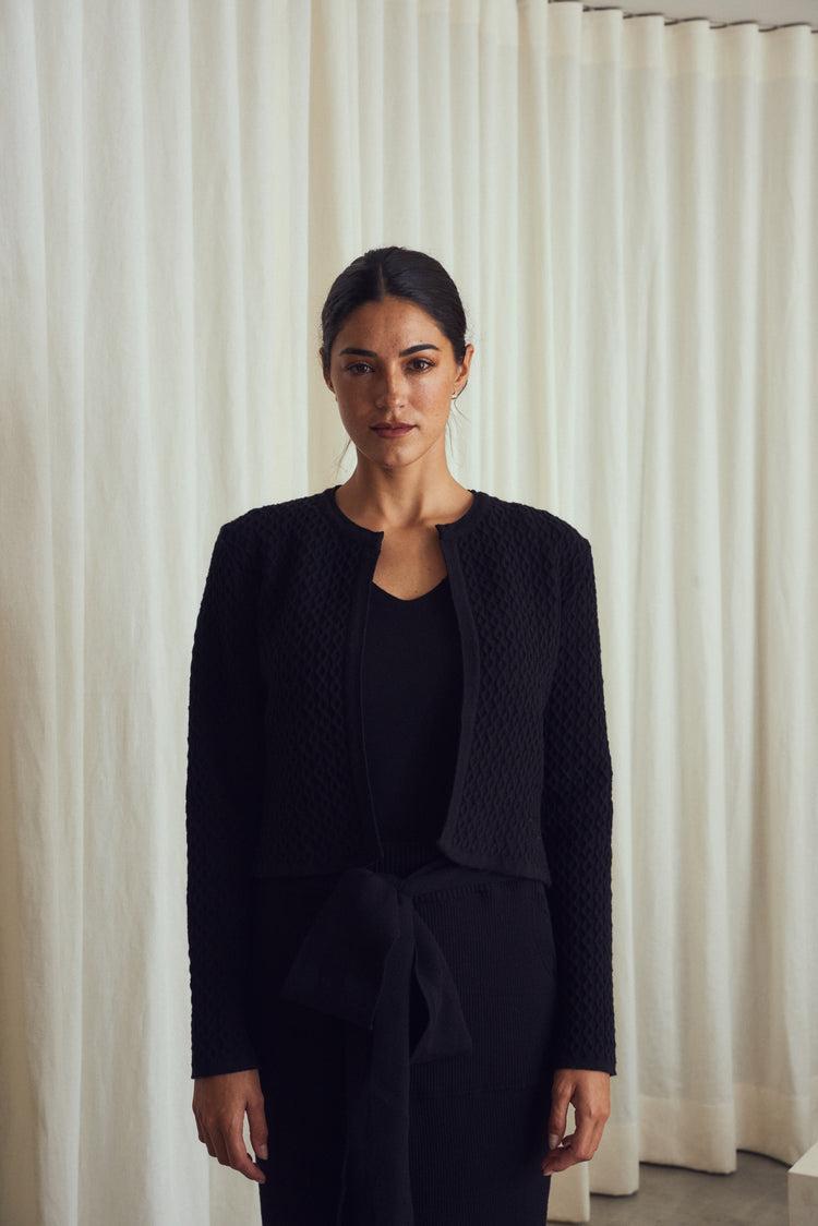 Camille Berlin Black Knitted Jacket