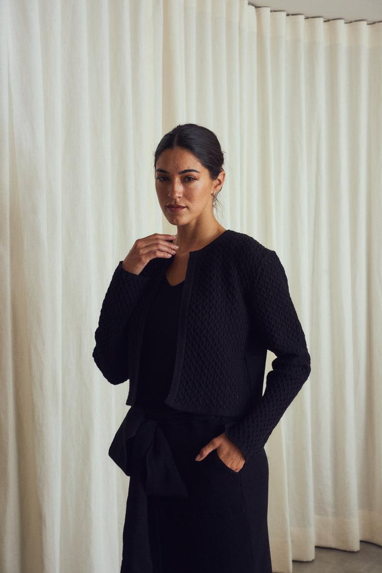 Camille Berlin Black Knitted Jacket