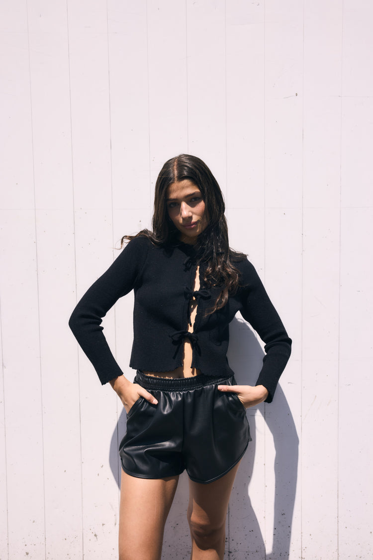 Camille Bilbao Black Knot Sweater