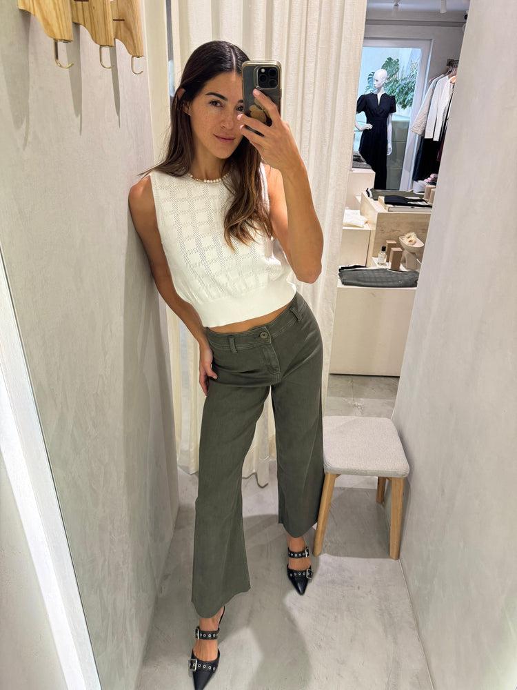 Camille Brazil Olive Jeans