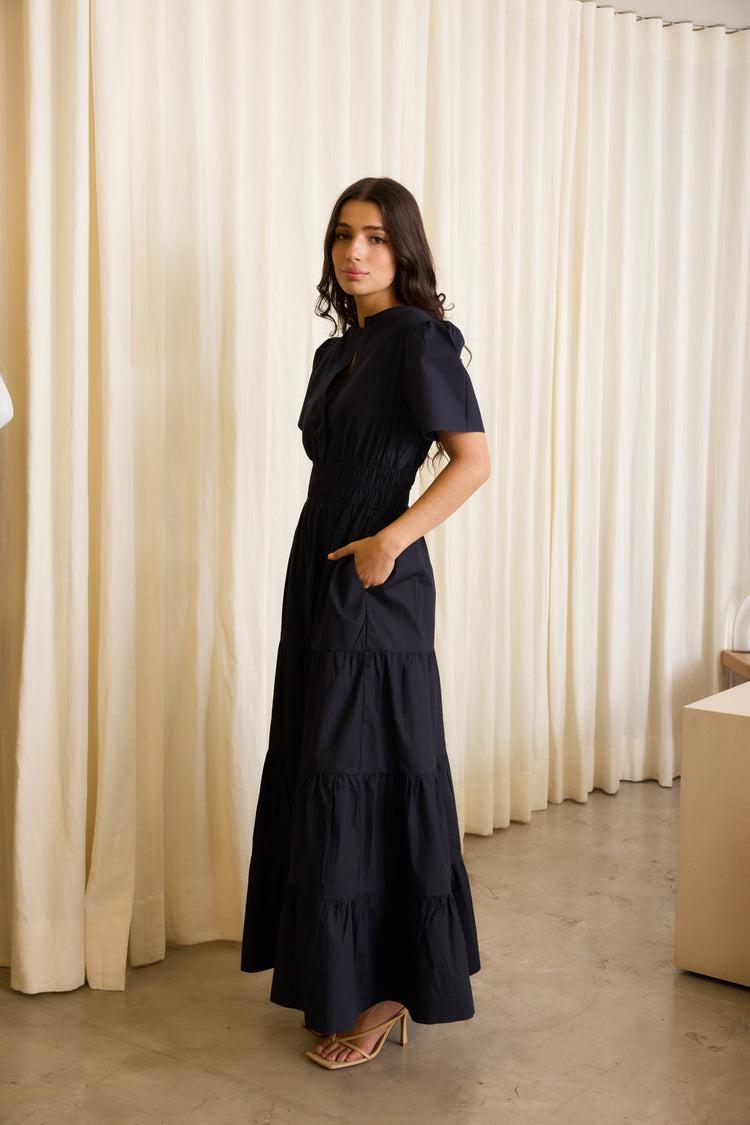 Camille Dallas Navy Dress