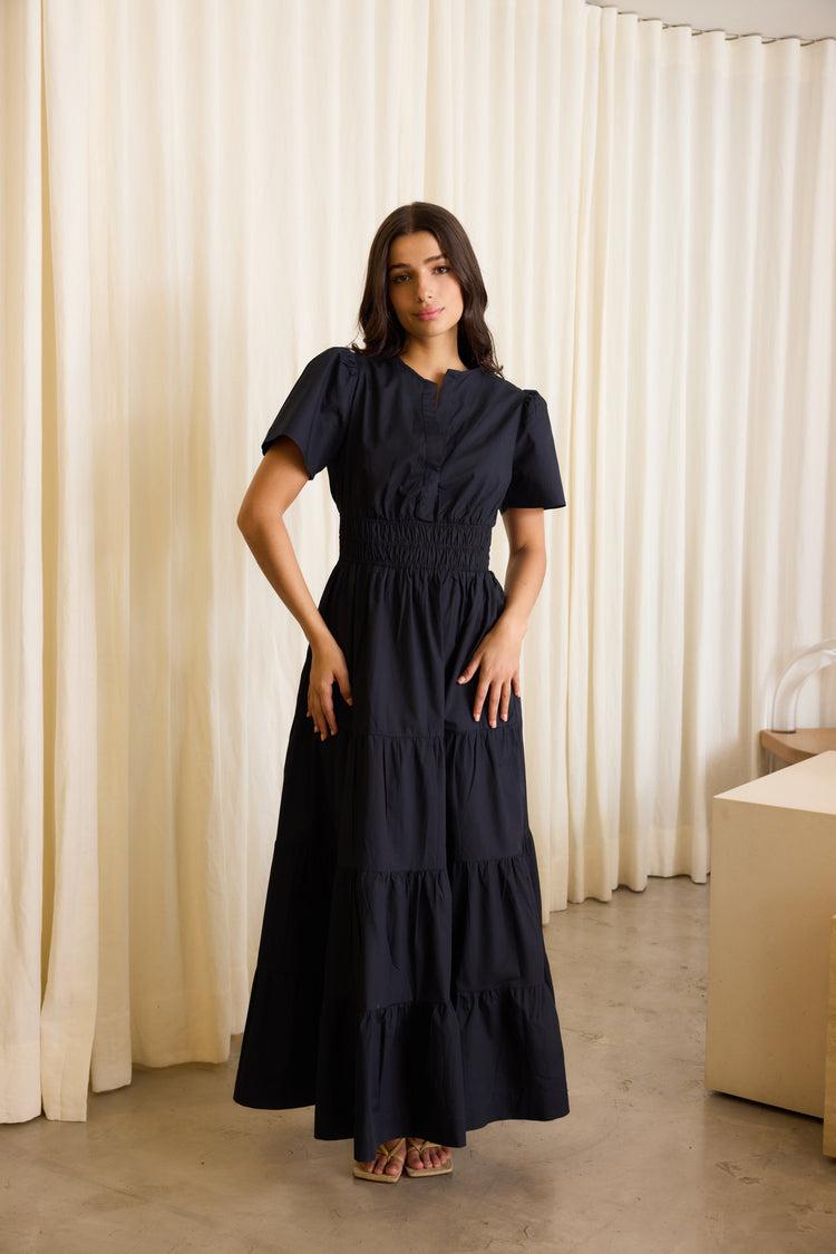 Camille Dallas Navy Dress