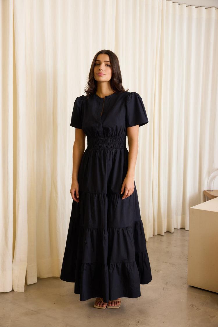 Camille Dallas Navy Dress