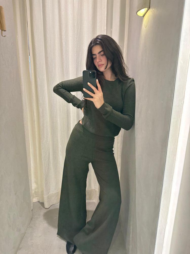 Camille Denver Forest Knitted Pants