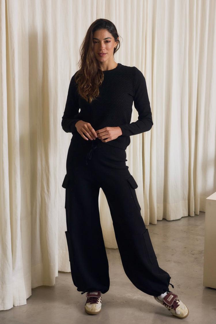 Camille Geneva Black Sweater