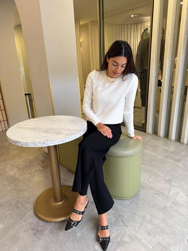 Camille Geneva White Sweater
