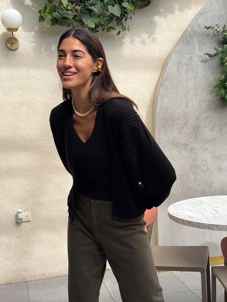 Camille Kansas Black Knitted Sweater