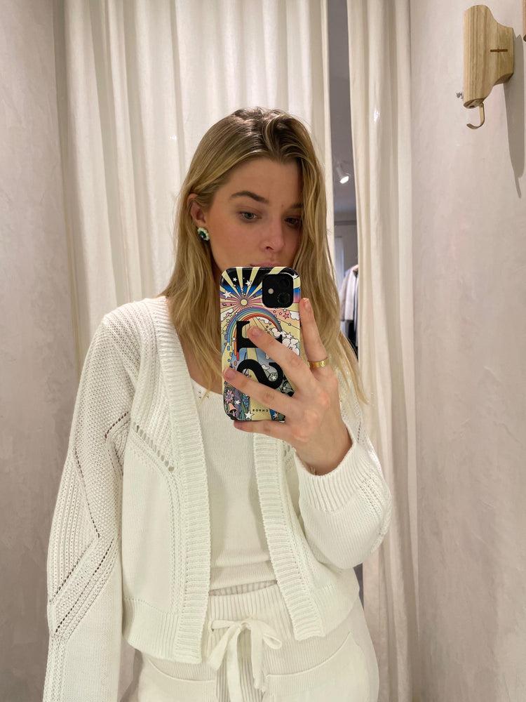 Camille Kansas White Knitted Sweater