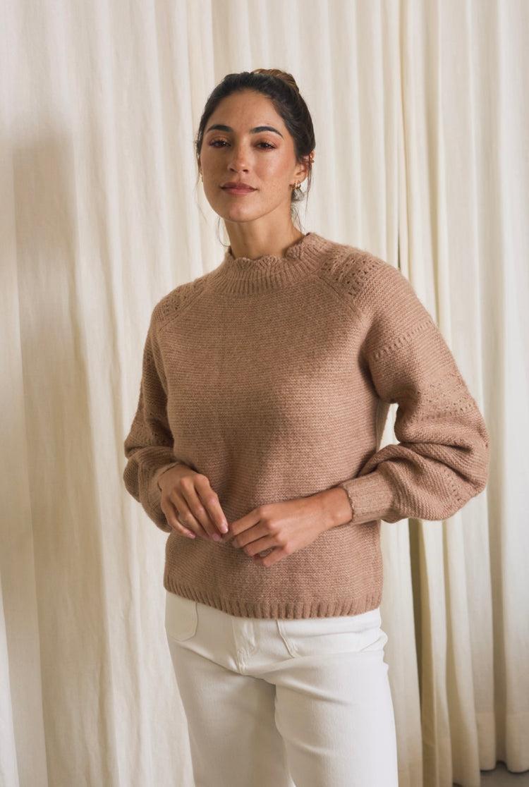 Camille Kyoto Rose Smoke Sweater