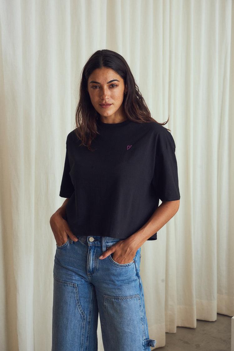 Camille L.A. Black Heart Tee