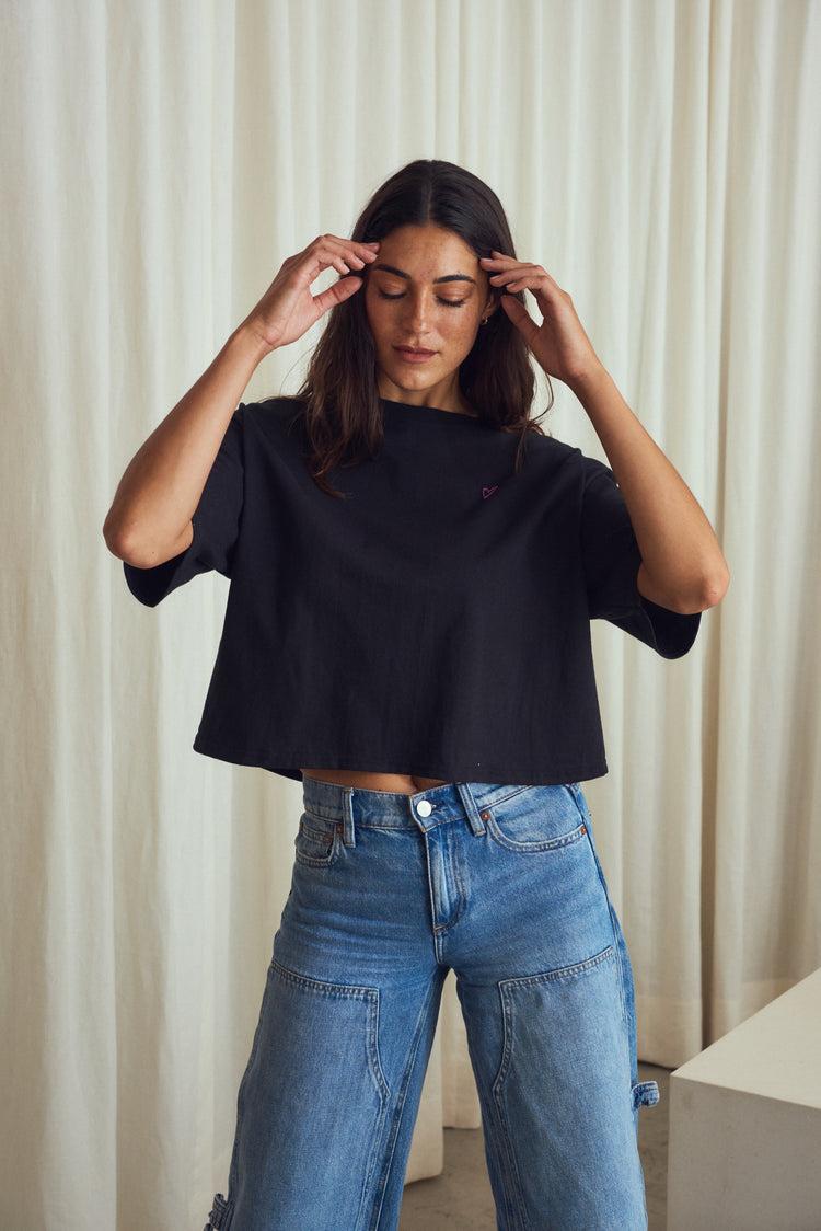 Camille L.A. Black Heart Tee