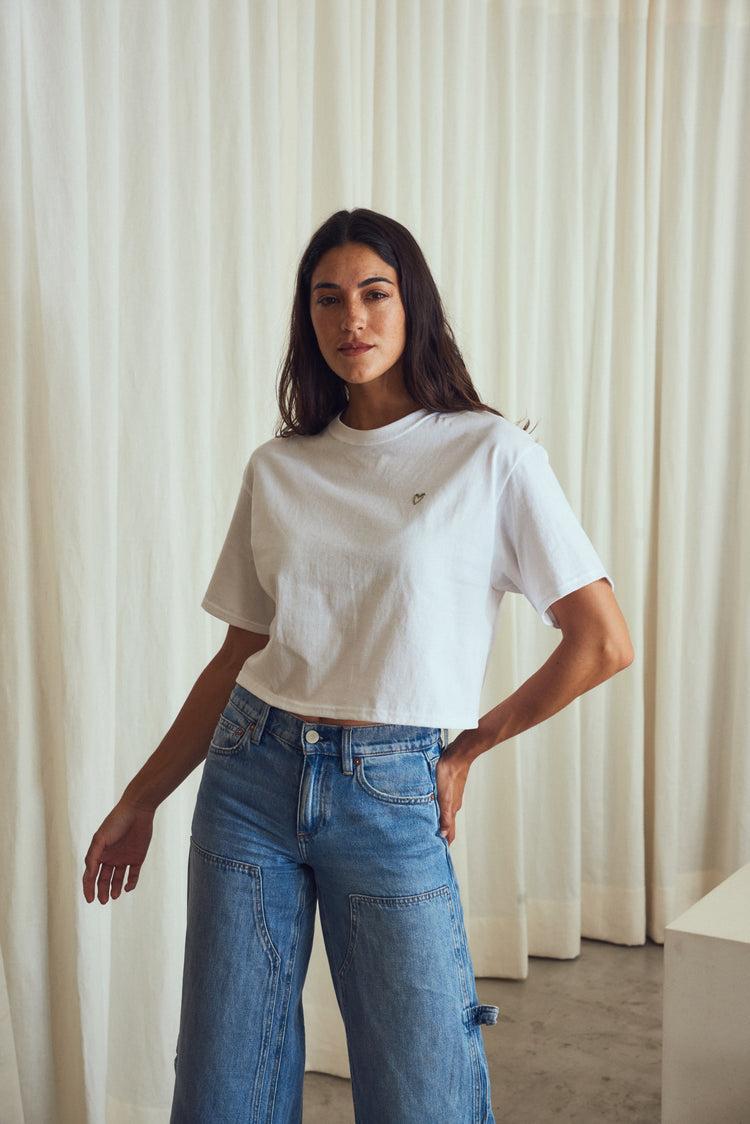 Camille L.A. White Heart Tee