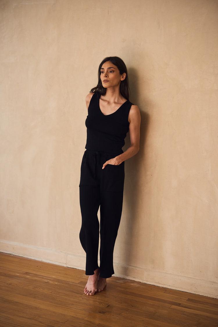 Camille Lisbon Black Knitted Pants