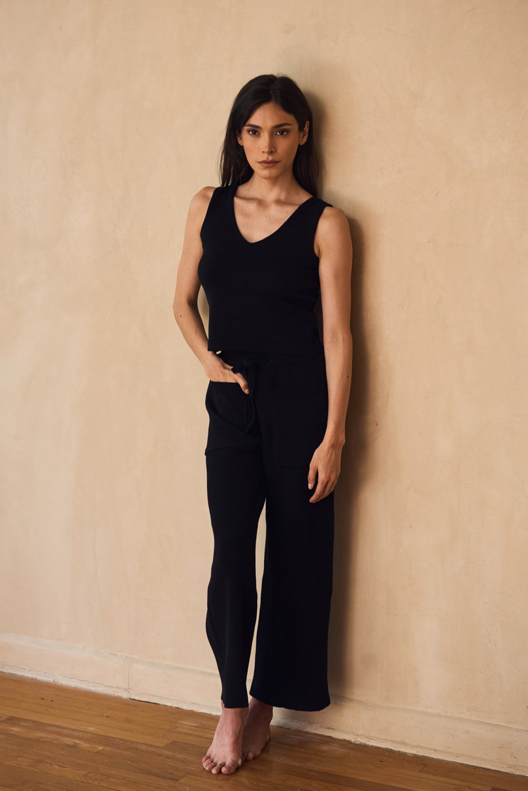 Camille Lisbon Black Knitted Pants