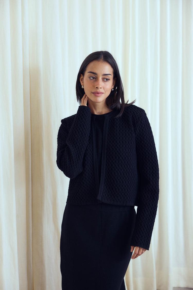 Camille London Black Knitted Jacket
