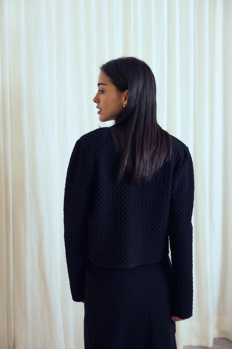 Camille London Black Knitted Jacket