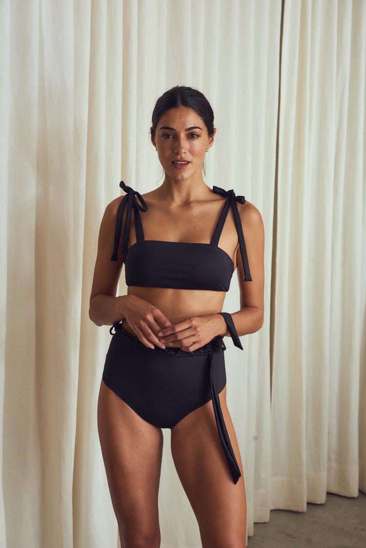 Camille Marbella Black Bikini Top