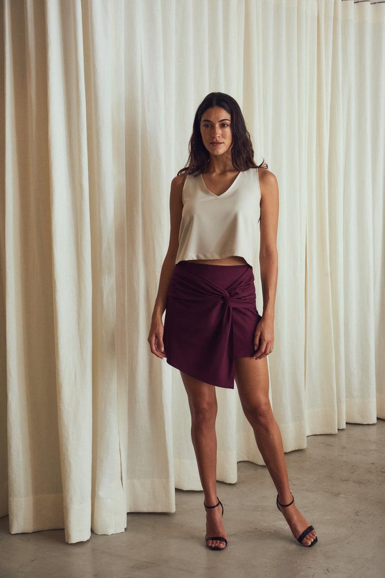 Camille Miami Plum Skort