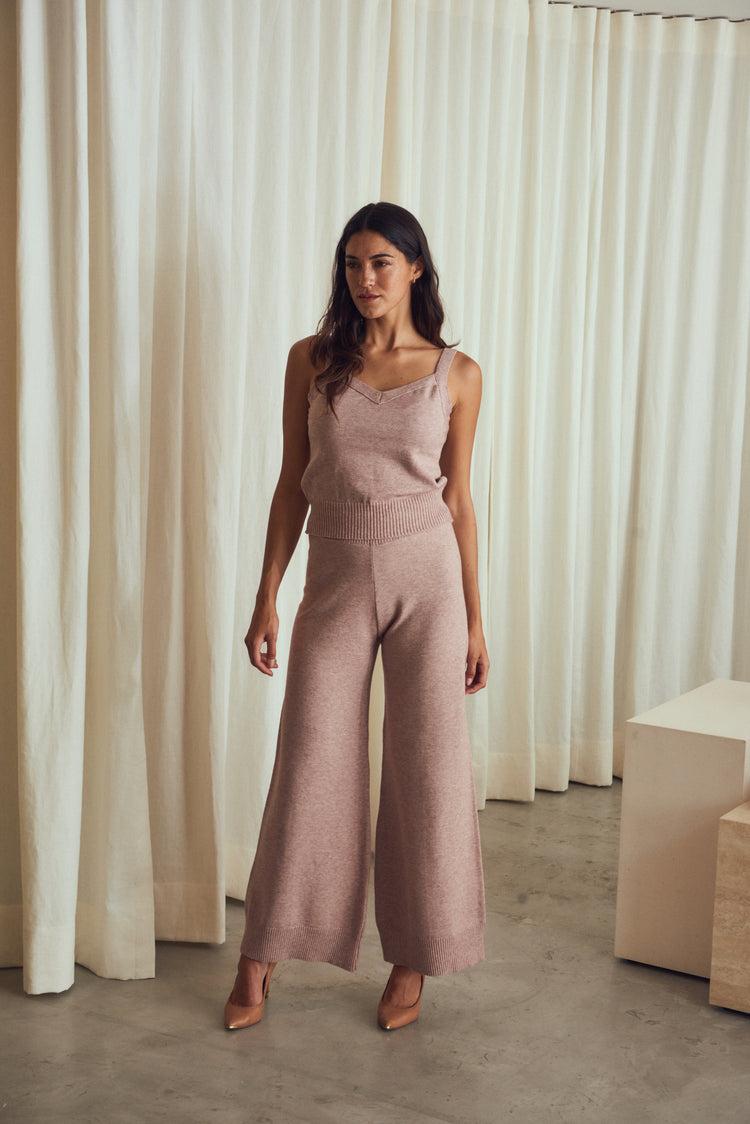 Camille Morocco Rose Knitted Top