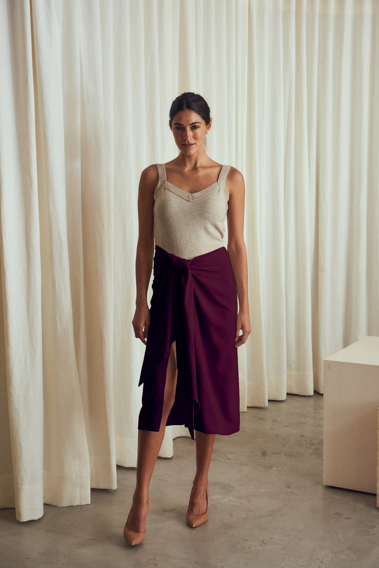 Camille Paris Plum Skirt