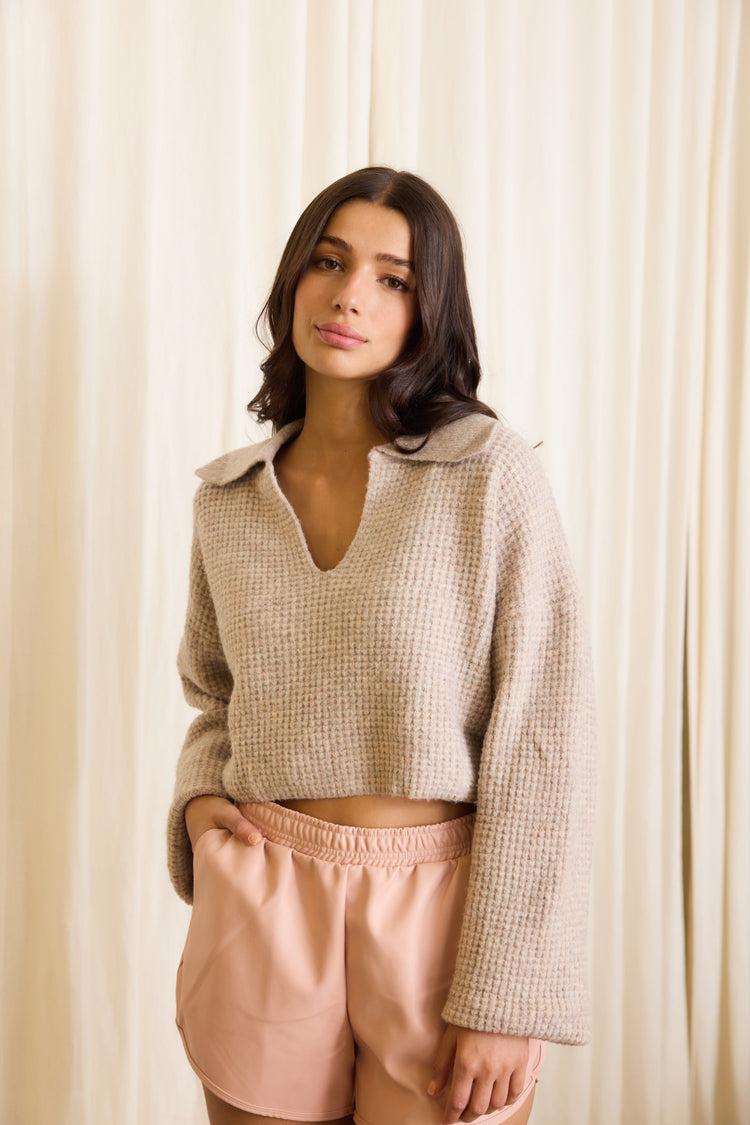 Camille Vienna Vegan Leather Blush Short