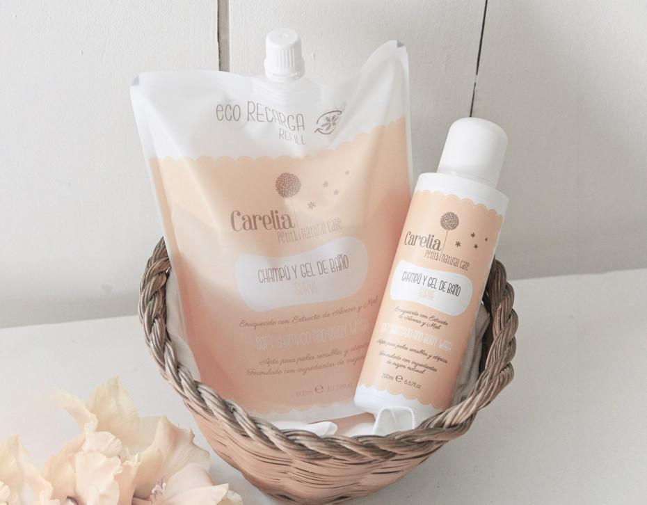 Carelia Recarga Para Champú Y Gel De Baño Suave