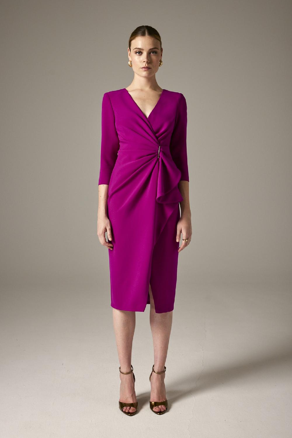 Carla Ruiz Ref. 51005 Vestido Midi Cruzado