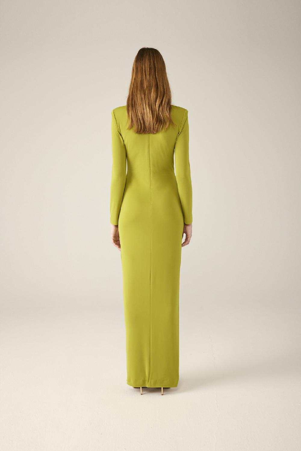 Carla Ruiz Ref. 51042 Vestido Largo Pieza Metal