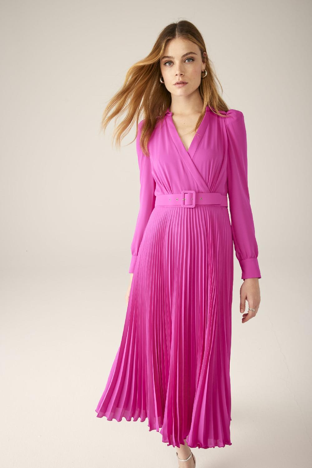 Carla ruiz Ref. 51117 Vestido plisado cruzado