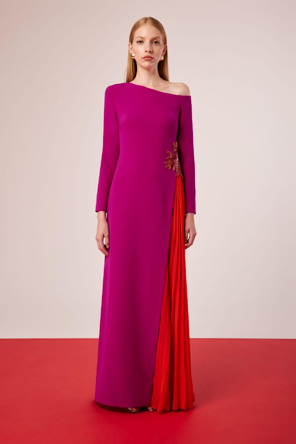 Carla Ruiz Ref. 51507 Vestido Quilla Plisada