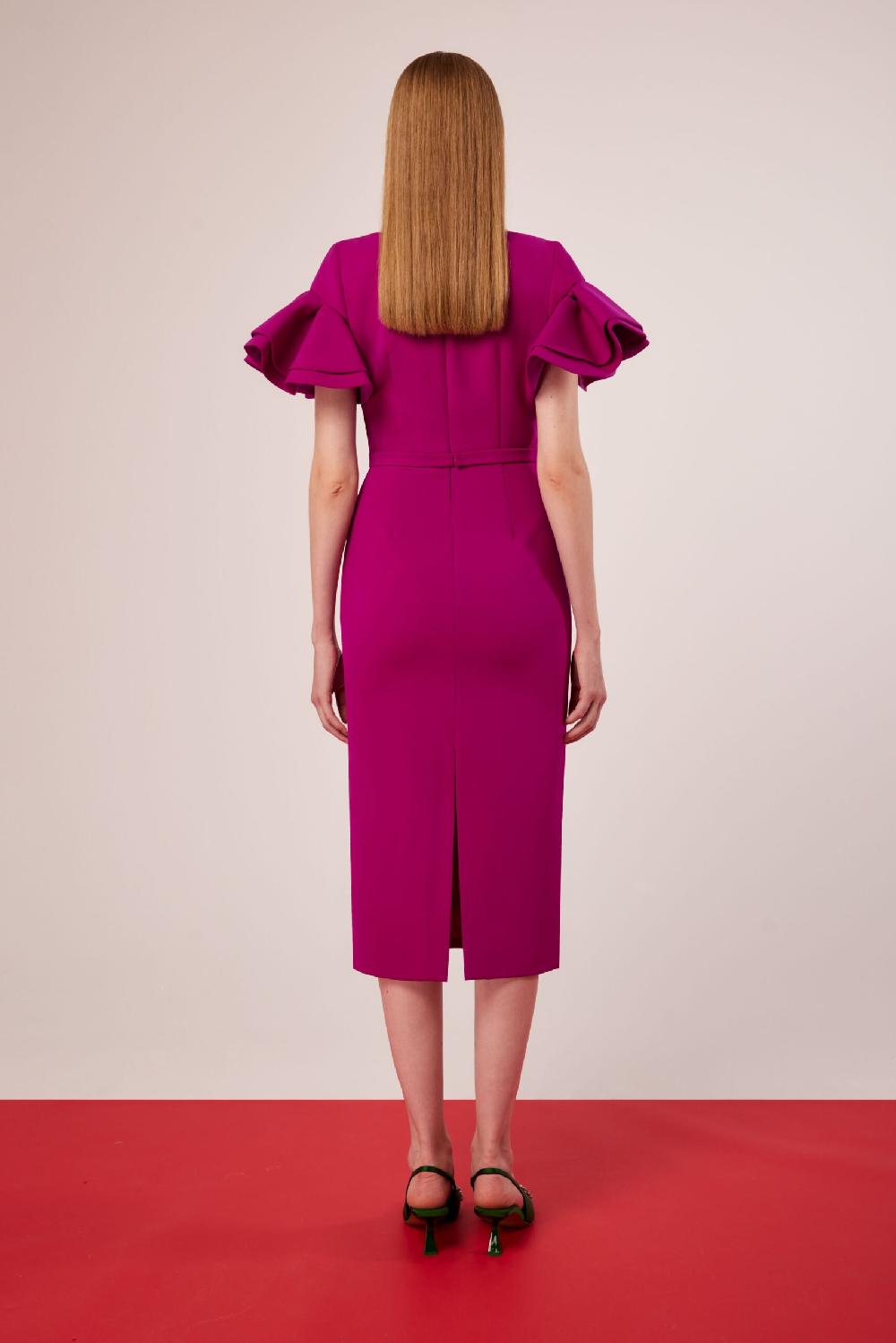 Carla Ruiz Ref. 51512 Vestido Mangas Volantes