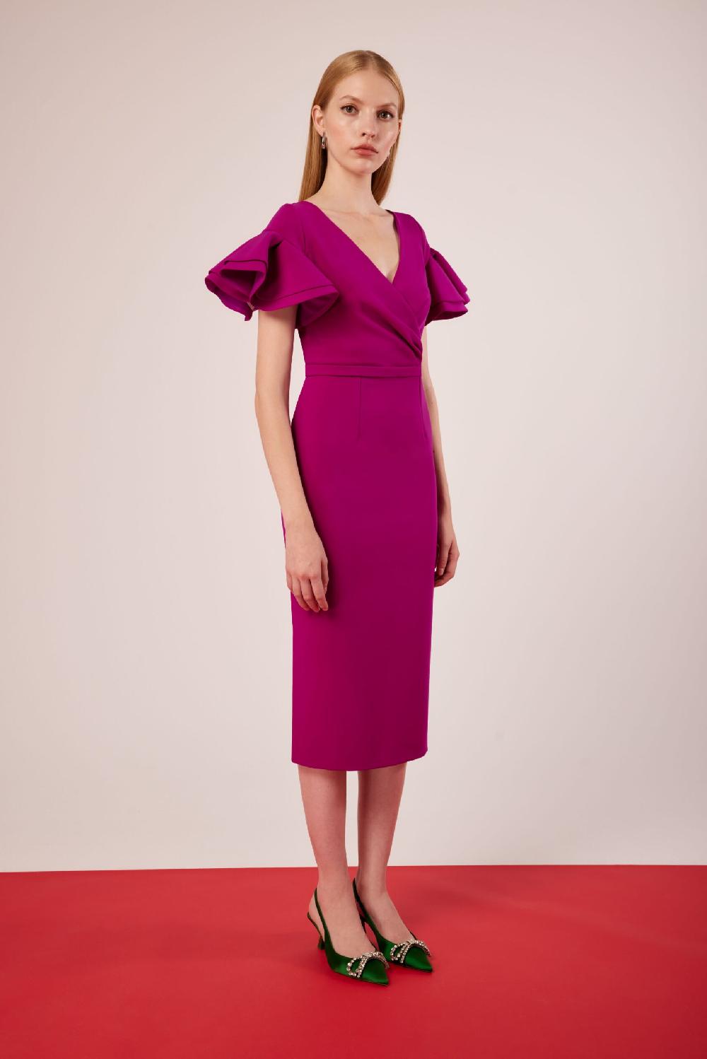 Carla ruiz Ref. 51512 Vestido mangas volantes