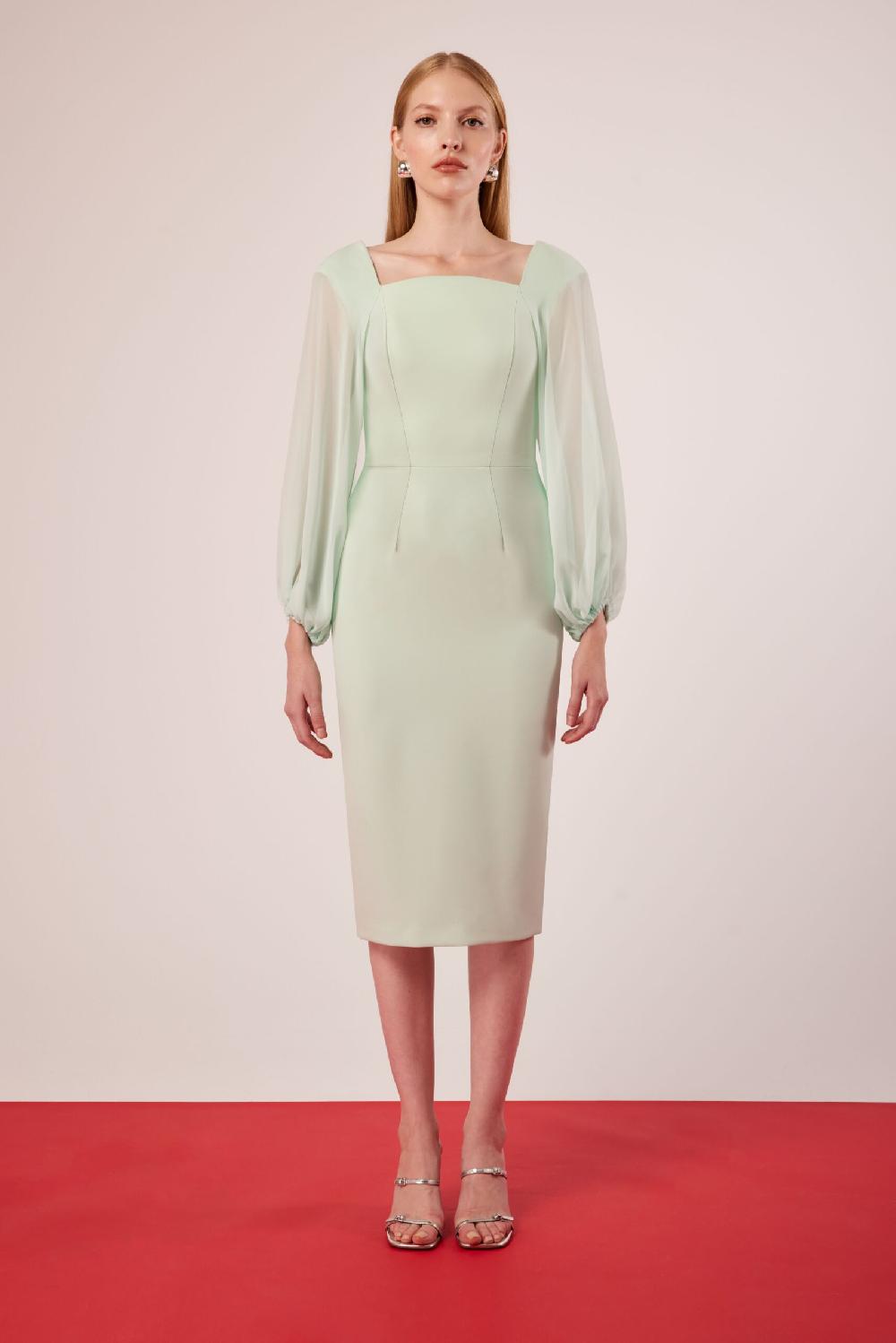 Carla Ruiz Ref. 51515 Vestido Combinado Gasa