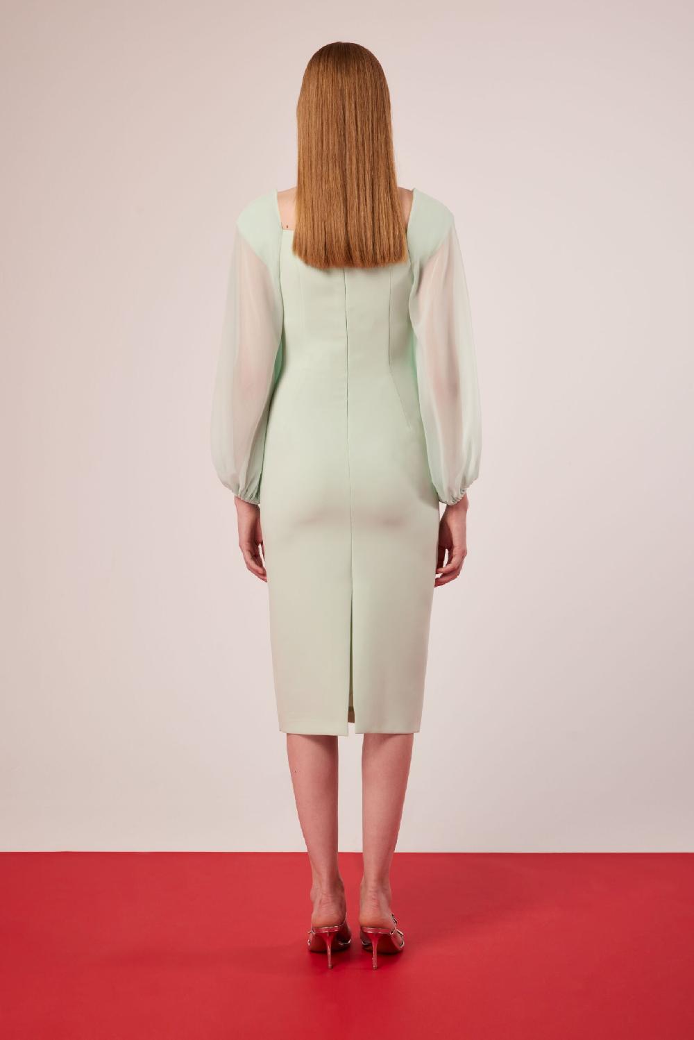 Carla Ruiz Ref. 51515 Vestido Combinado Gasa