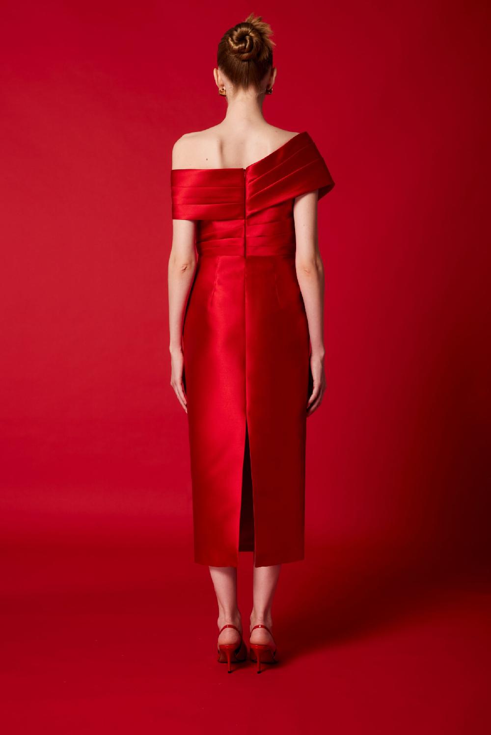 Carla Ruiz Ref. 51530 Vestido Midi Cuello