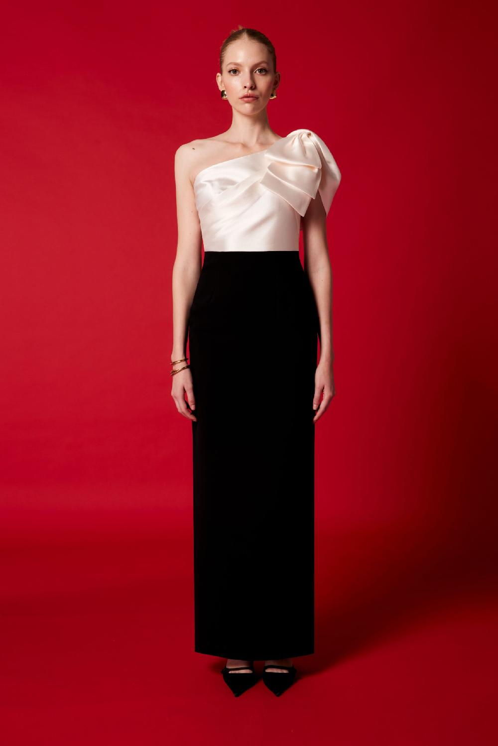 Carla Ruiz Ref. 51535 Vestido Asimetrico Combi