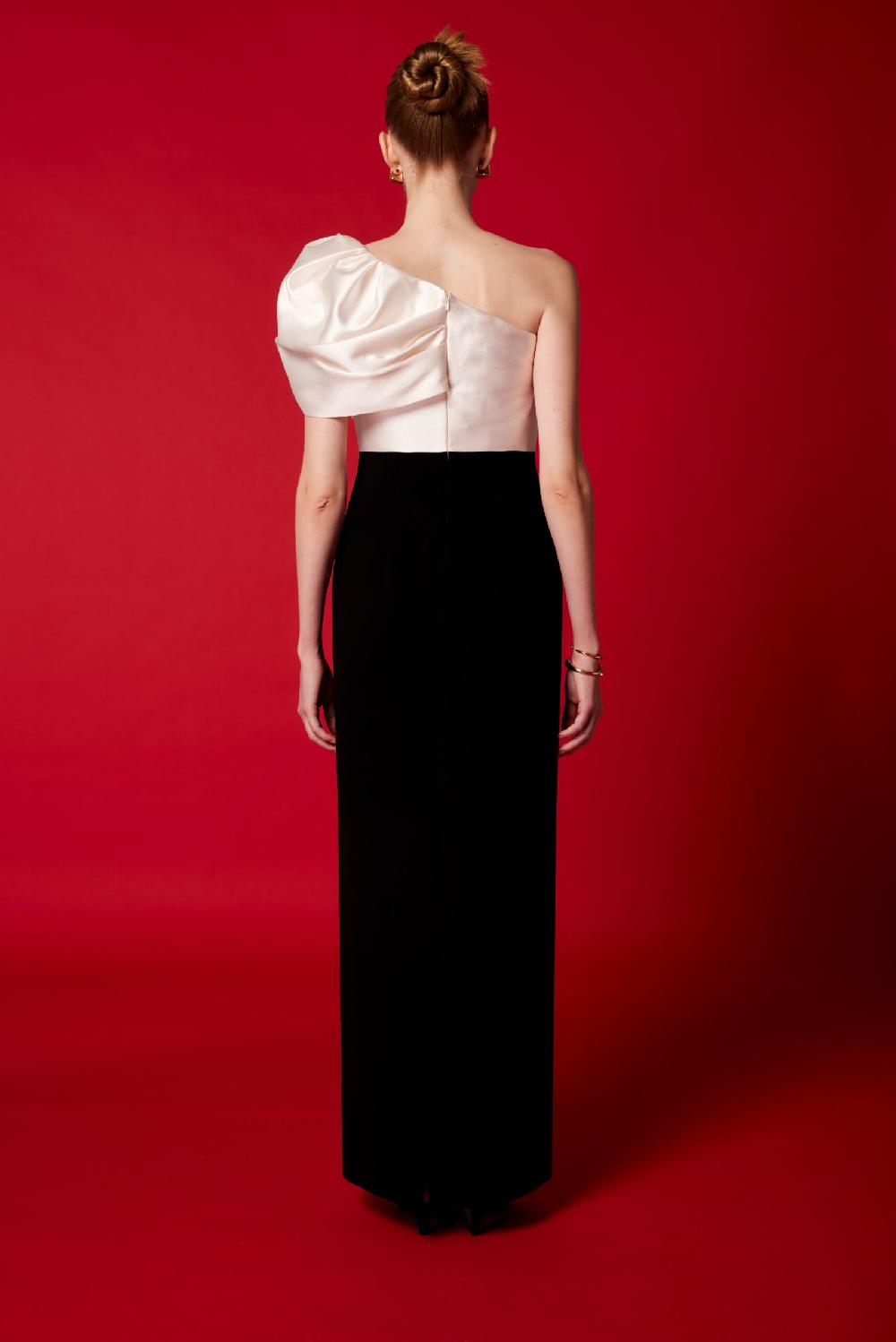 Carla Ruiz Ref. 51535 Vestido Asimetrico Combi