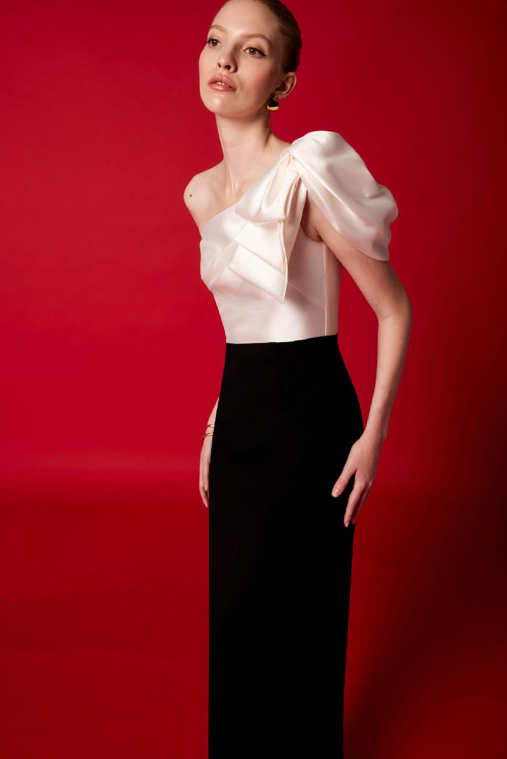 Carla ruiz Ref. 51535 Vestido asimetrico combi