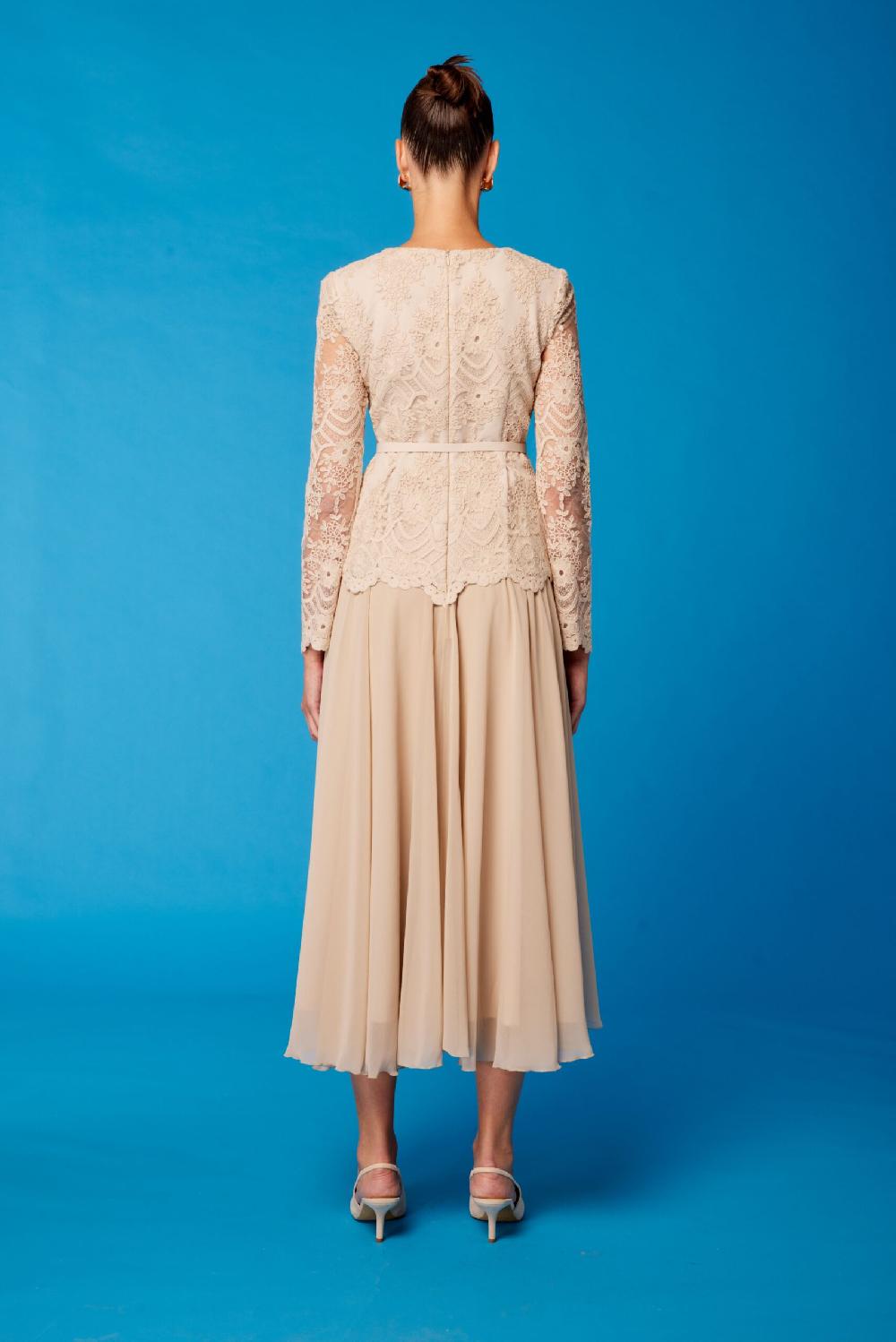 Carla Ruiz Ref. 51578 Vestido Falda De Gasa