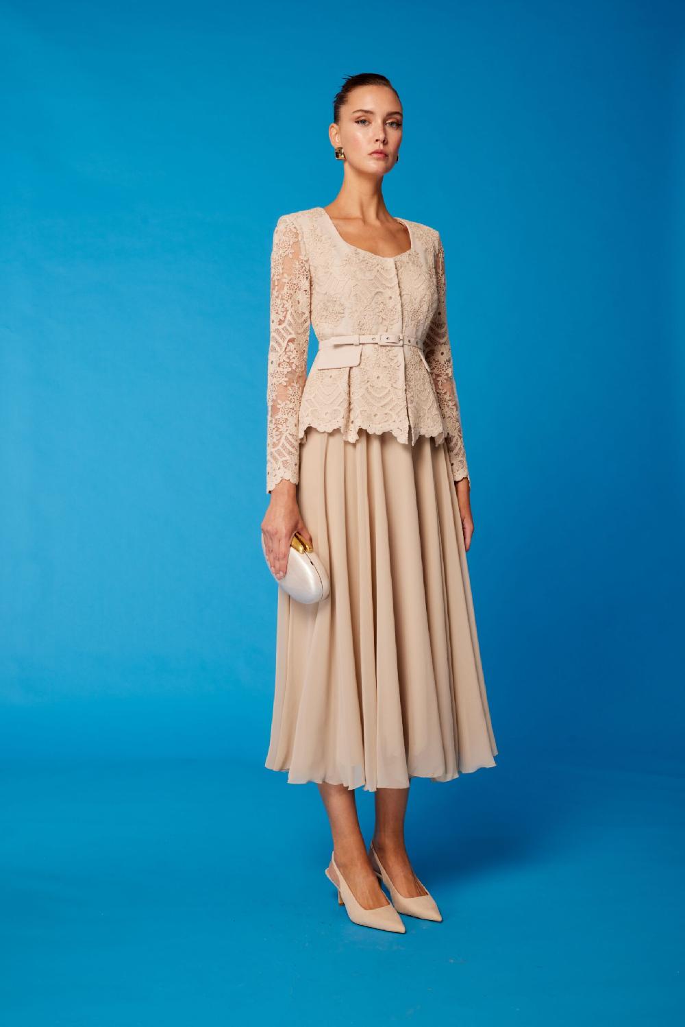 Carla ruiz Ref. 51578 Vestido falda de gasa