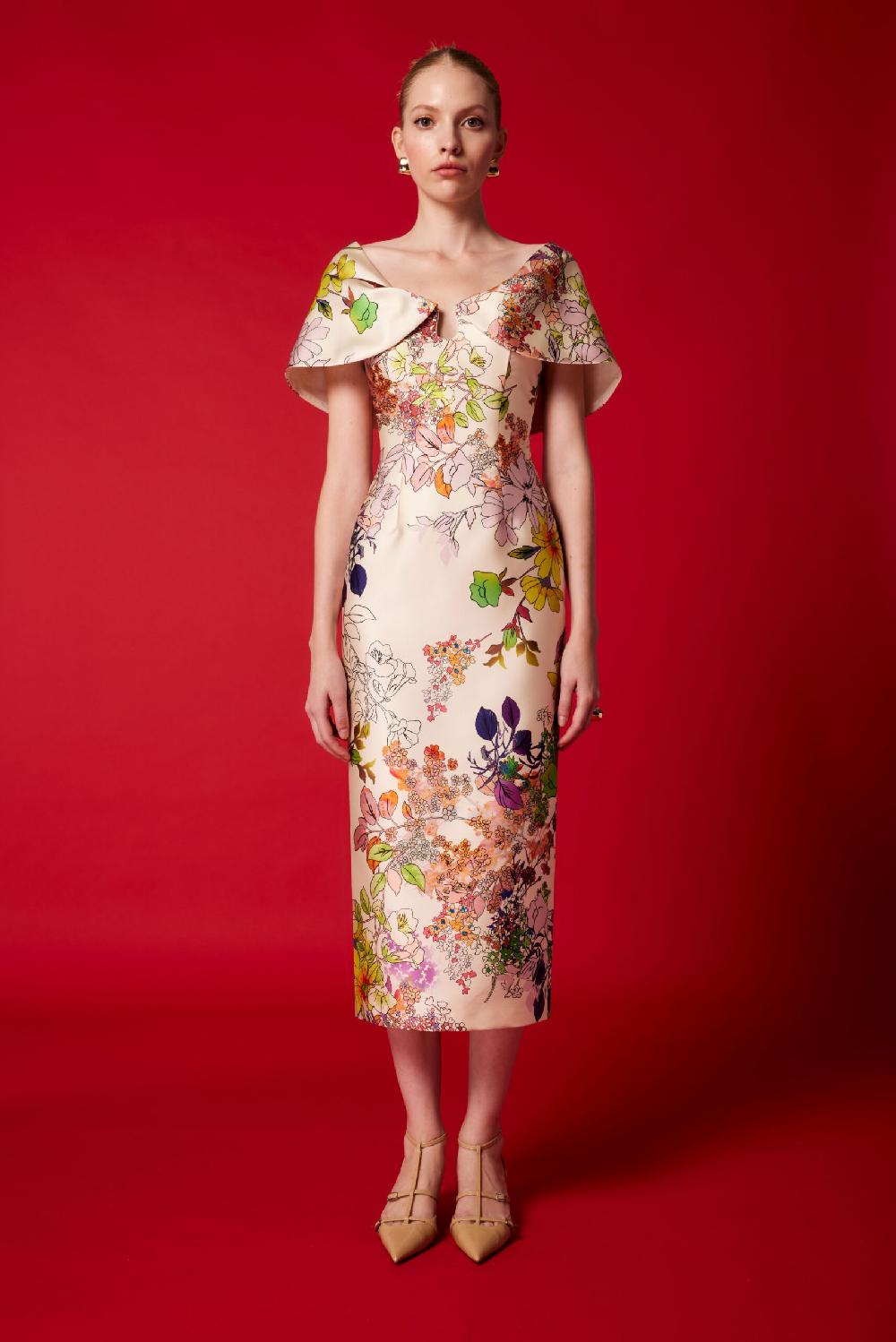 Carla Ruiz Ref. 51600 Vestido Midi Cuellos