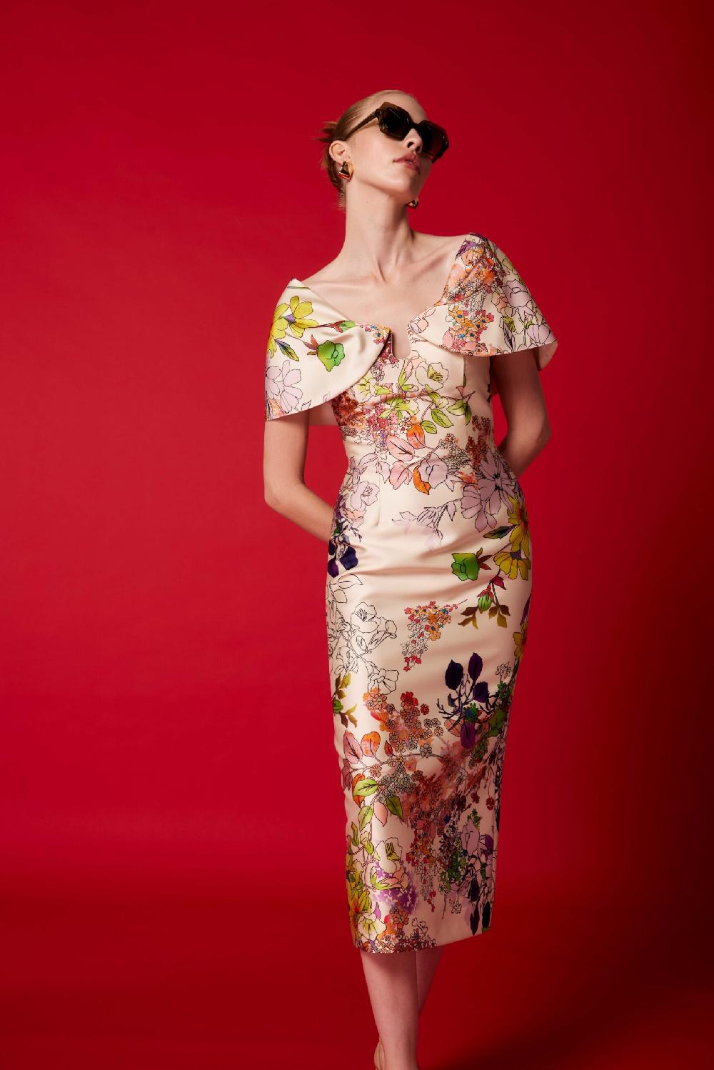 Carla ruiz Ref. 51600 Vestido midi cuellos