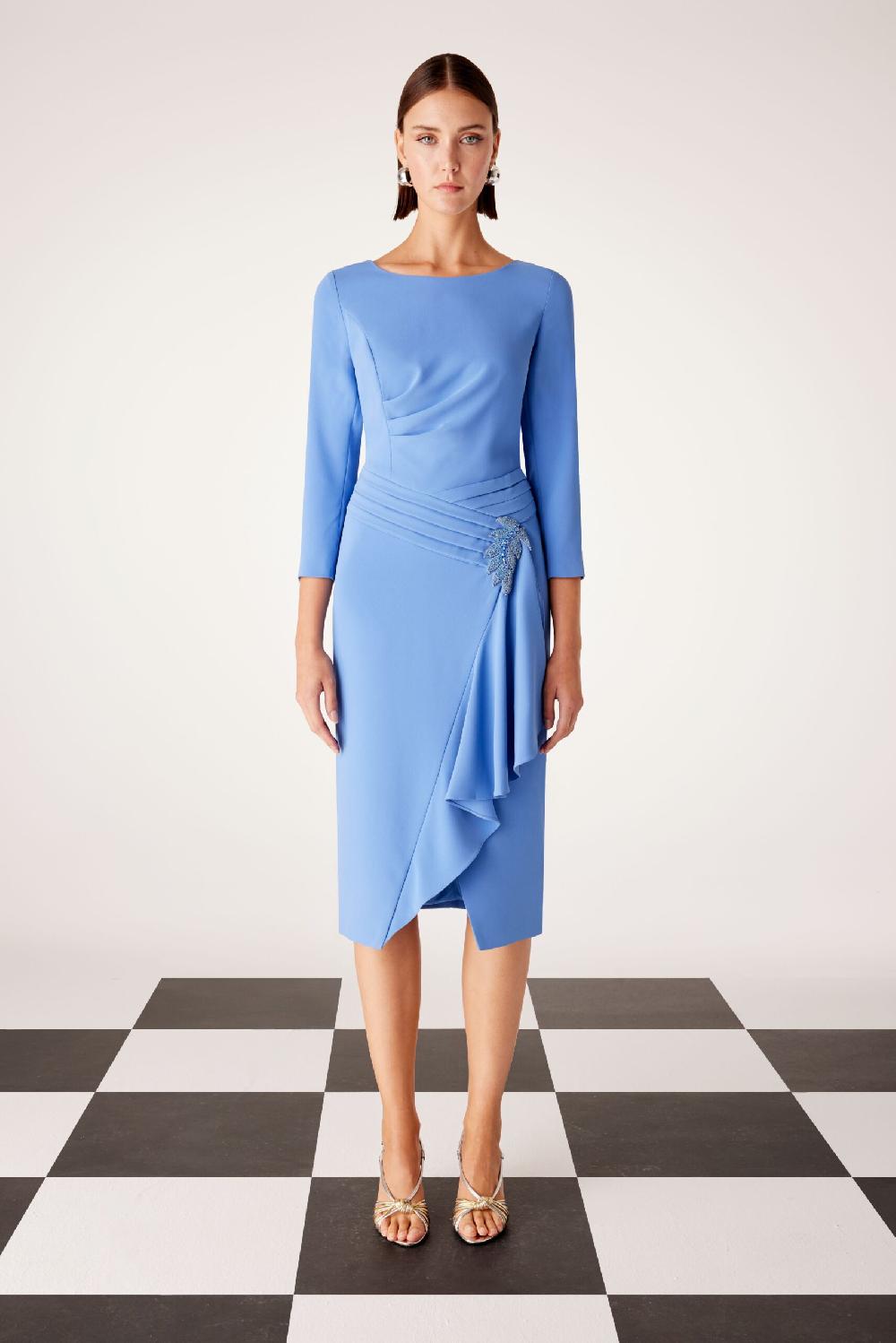 Carla Ruiz Ref. 51611 Vestido Pliegues