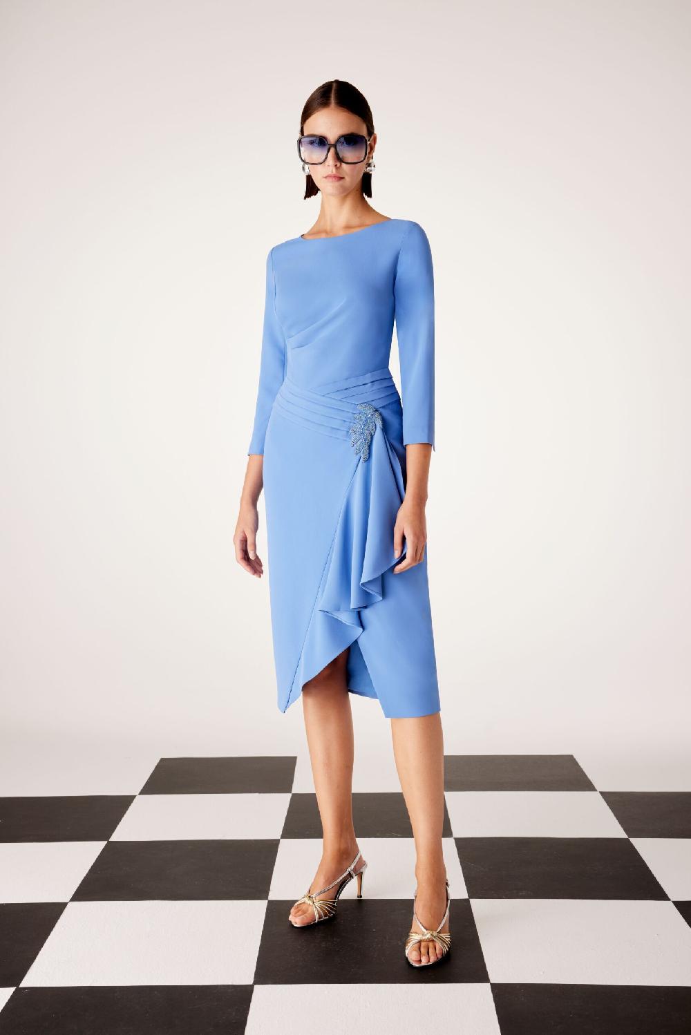 Carla ruiz Ref. 51611 Vestido pliegues