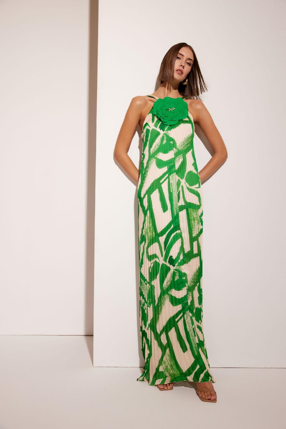 Carla ruiz Ref. 51679 Vestido largo plisado